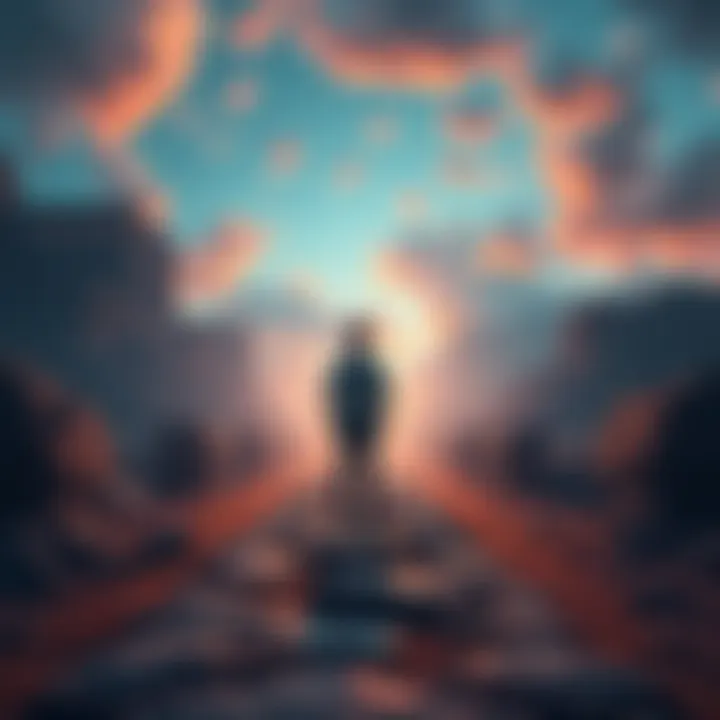 A person standing at a crossroads, contemplating different paths representing various opportunities for personal and professional growth.