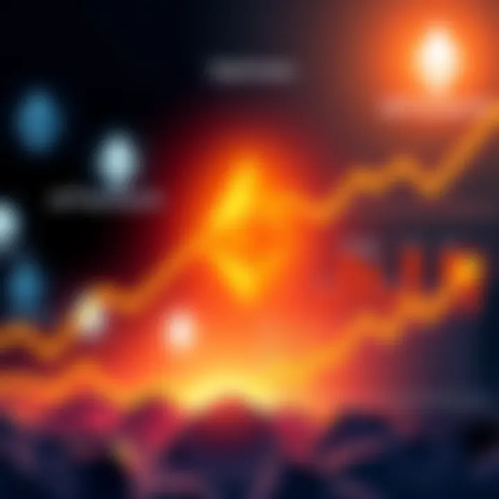 Optimism team layoffs Illustration of the Optimism team announcing job cuts with a background of Ethereum symbols and a graph showing changes in scaling strategies