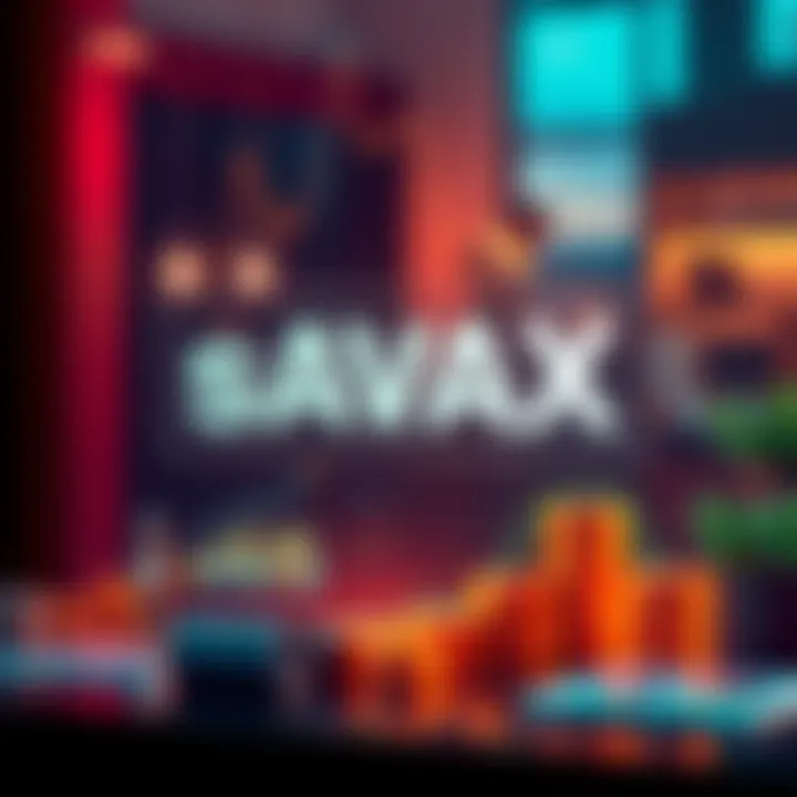 A graphic showing different ways to use sAVAX amidst 0% APY rates, including charts and investment icons.