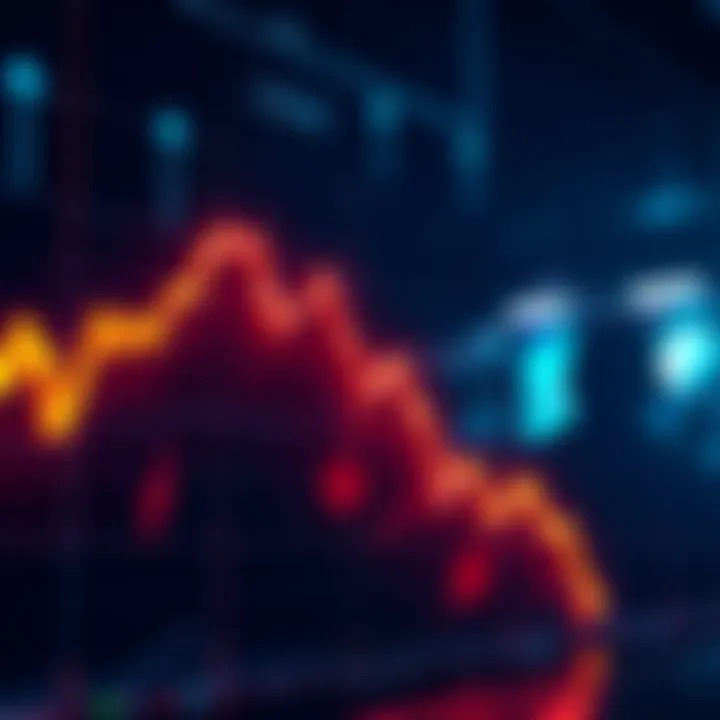 Graph showing Opulous token price dropping to zero, with a downward trend line and worried investors in the background.