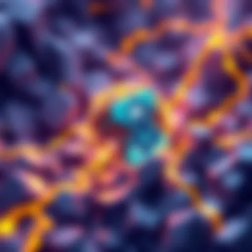 An illustration showing the successful discovery of a new block in the p2pool Nano network, representing growth and decentralization in mining.