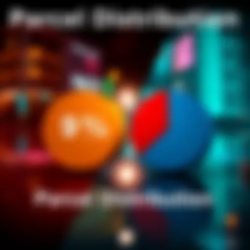 A graphic showing a split image of two pie charts representing 9% and 15% parcel distributions, highlighting the difference between the two percentages.