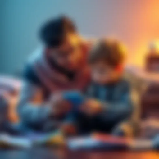 Parents Managing Cryptocurrency for Kids A parent teaching a child about cold storage wallets for cryptocurrency assets.
