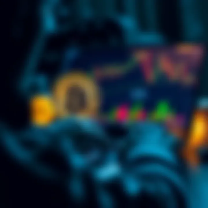 A person analyzing potential passive income options using wrapped Bitcoin wBTC on a laptop, with financial charts and graphs visible on the screen.