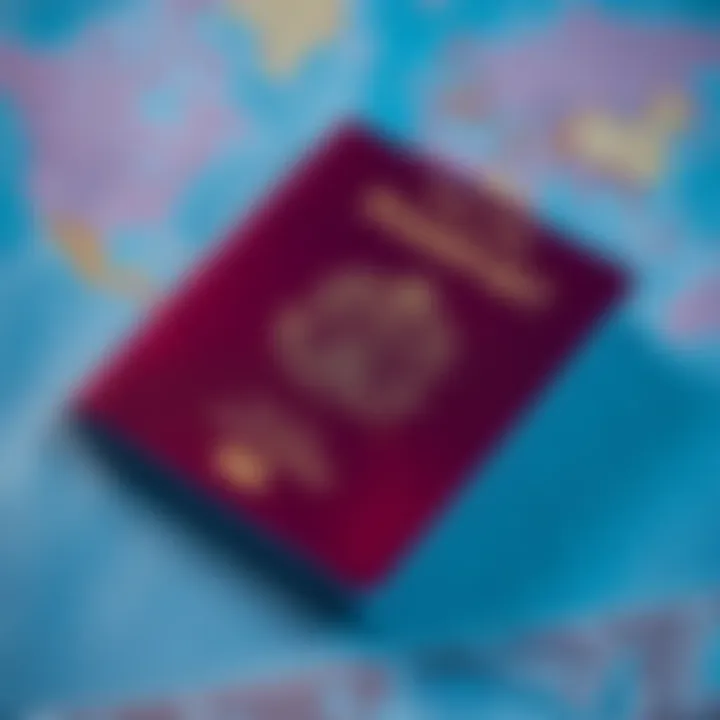 Passport with final tier badge A passport opened to a page showing a badge representing the final tier with travel icons around it