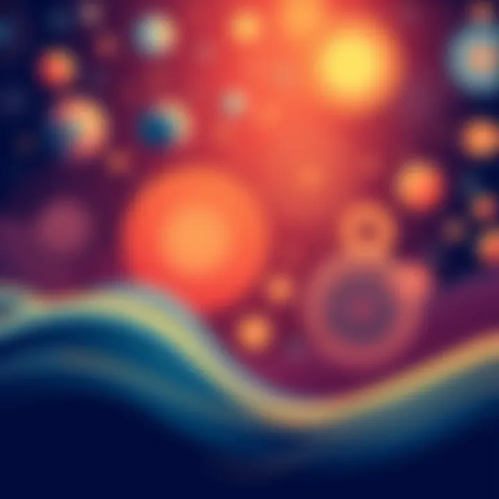 An illustration showing various patterns like circles, waves, and lines representing how patterns influence decisions and behaviors in life.