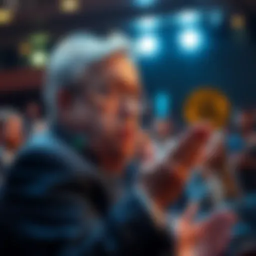 Paul Krugman expresses his views on Bitcoin being a total failure, with a concerned audience listening