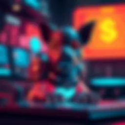 Pawl, an autonomous agent, displays a digital interface with Nano currency symbols and engages with content creators in a user-friendly setting.