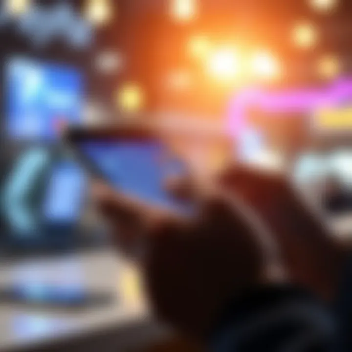 A person using a smartphone to make a payment through PayPal, with a focus on the app interface showing transaction options.