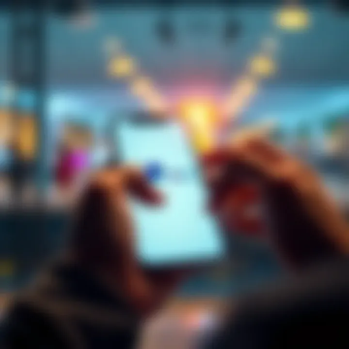 A person checking their PayPal account on a smartphone with a PayPal logo visible