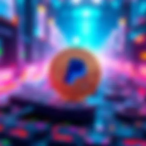 Visual representation of PayPal's PYUSD stablecoin being utilized on the Arbitrum network for fast transactions.