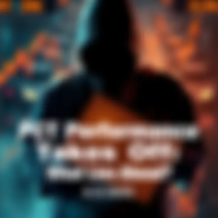 Visual representation of PCT's rising performance metrics contrasted with a shadowy figure representing uncertainty from 4/2/2025