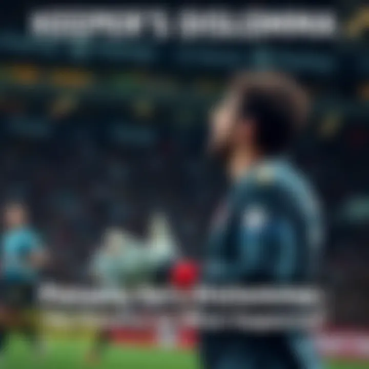 A tense moment during the penalty kick, showcasing the goalkeeper's anticipation and confusion post-match.