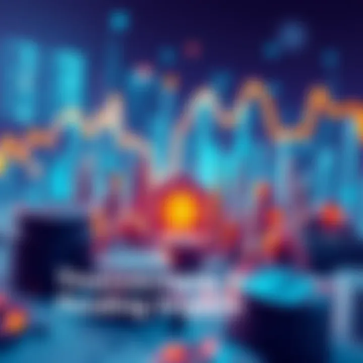An illustration depicting the complexity of managing pending transactions with financial elements in the background