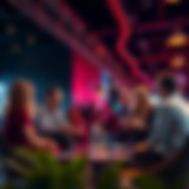 A group of individuals sharing their experiences about dollar-cost averaging strategies in a casual setting