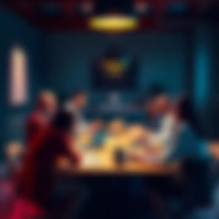 A group of people gathered around a table, sharing their experiences about receiving 1099-DA forms from Kraken, with papers and laptops in front of them.