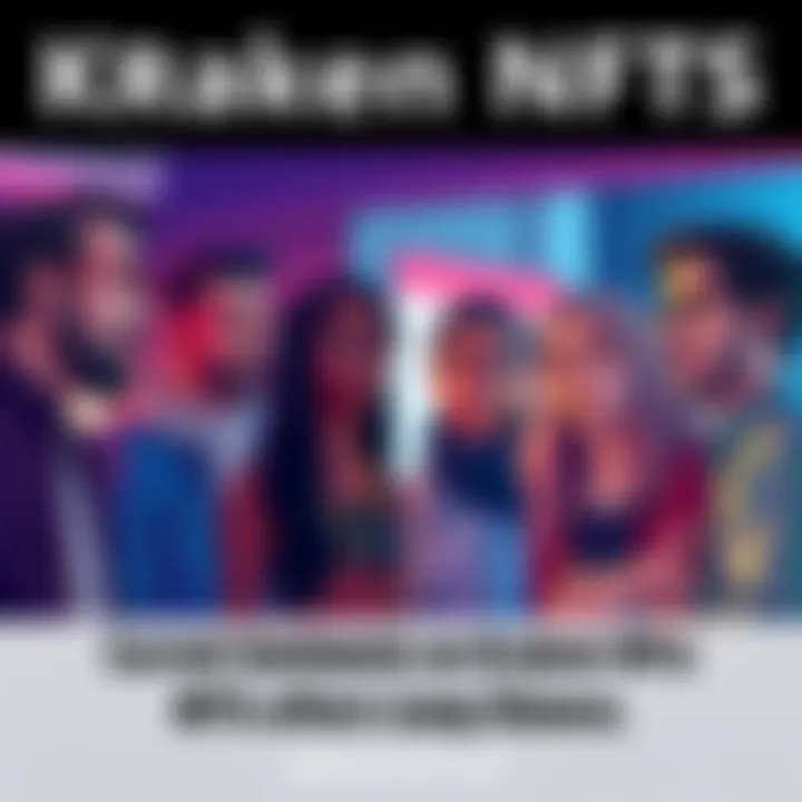 Group of people engaging in a conversation about Kraken NFTs with concerned expressions