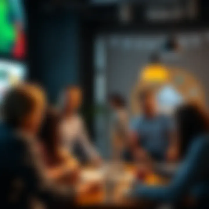 A group of people engaged in a lively discussion about opinions on balance being perceived as pathetic