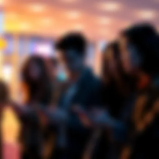 A group of people concerned about withdrawing funds from the Pi network, looking at their phones and talking