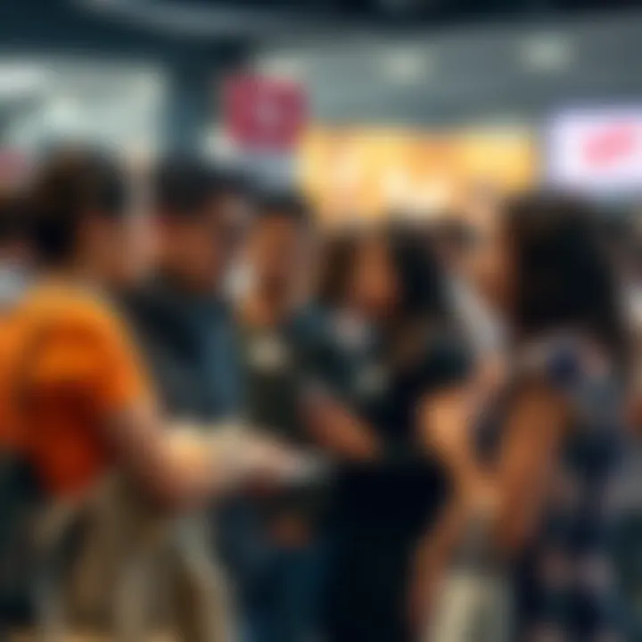 A group of people engaged in a conversation about buying preferences and price safety
