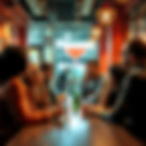 A group of people engaged in a lively discussion about a hot new topic at a cafe