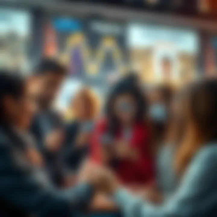 A group of diverse people engaged with Perfect Ability features on various devices.