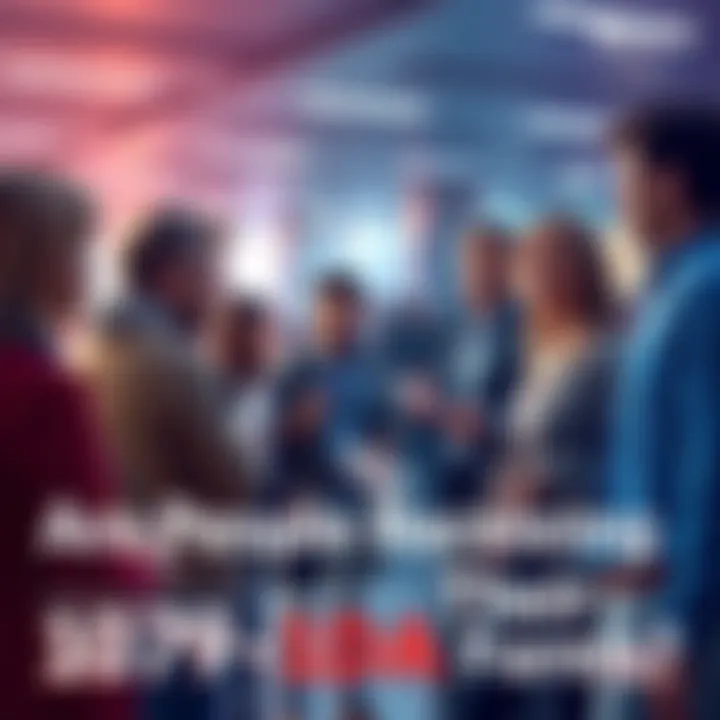 A group of people talking about receiving their 1099-DA forms, some with paperwork in hand