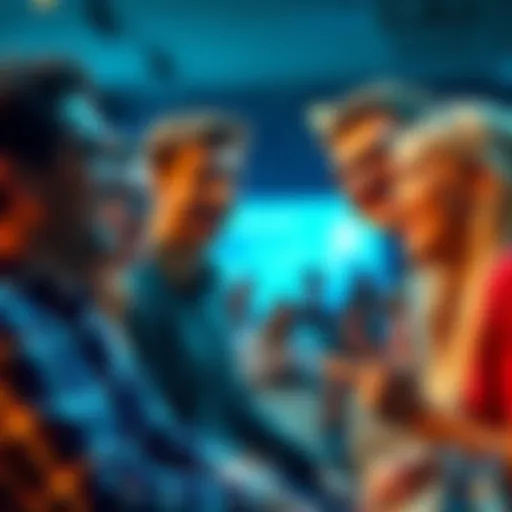 A group of people sharing laughter over silly wrong answers in a lighthearted competition