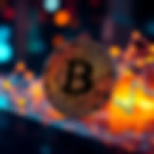 Visual representation of Pepecoin symbol and blockchain technology