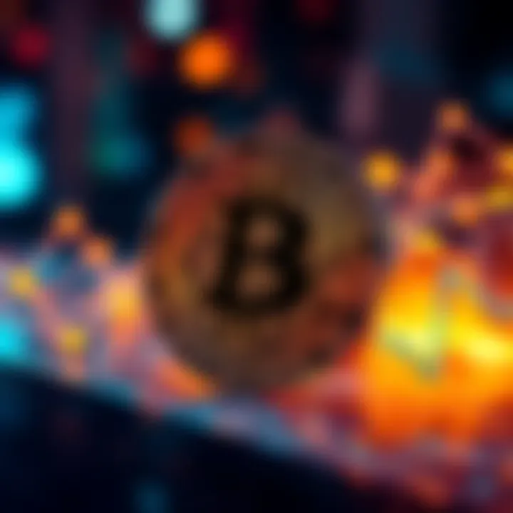 Visual representation of Pepecoin symbol and blockchain technology