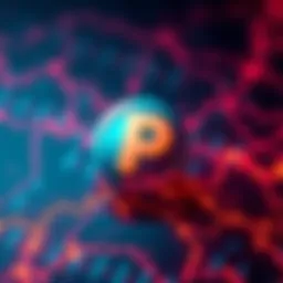 Pepecoin logo displayed on a digital blockchain background, symbolizing its unique position as a meme coin with its own blockchain.
