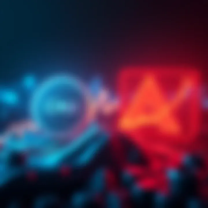 A graphic showing the performance of CRO and AVAX in the crypto market, highlighting CRO's surprising strength and AVAX's weakness.