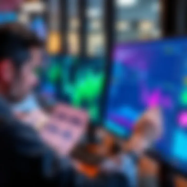 A person looking at financial statements and charts on a computer screen, reflecting on their investment experience over the years.