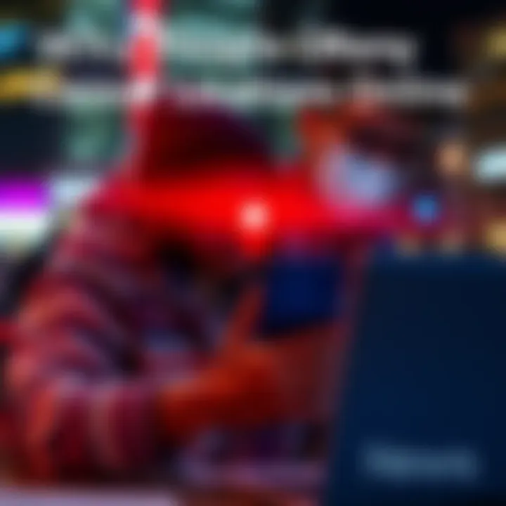 Individual posting on a forum while obscuring their location, symbolizing online privacy concerns.