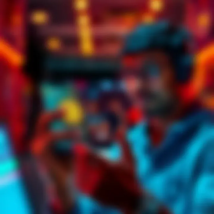 Individual looking at a smartphone displaying a Bitcoin wallet app, reflecting excitement about finding forgotten Bitcoin