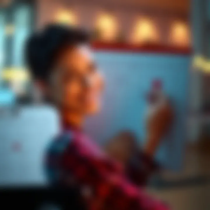 A person smiles while marking a date on a calendar, reflecting on a significant moment saved from two years ago.