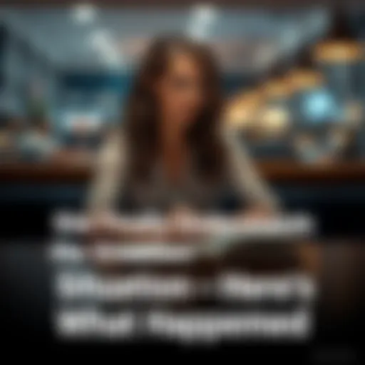 A woman sits thoughtfully at a table, looking at notes, symbolizing a newfound understanding of a difficult situation.