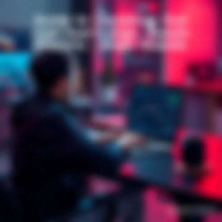 A person sitting at a desk, looking at a laptop with financial graphs on the screen, focused on unstaking funds from an application.