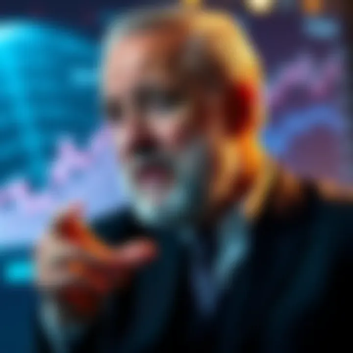 Financial analyst Peter Schiff discussing cryptocurrency's future amidst economic uncertainty
