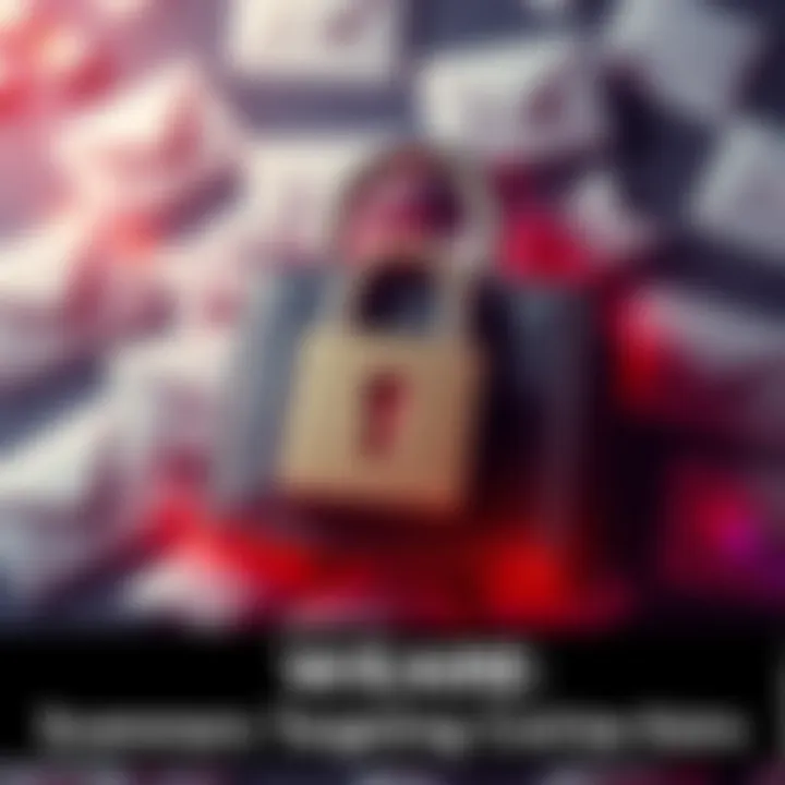 A graphic warning against cryptocurrency phishing scams, featuring a locked wallet surrounded by suspicious emails.