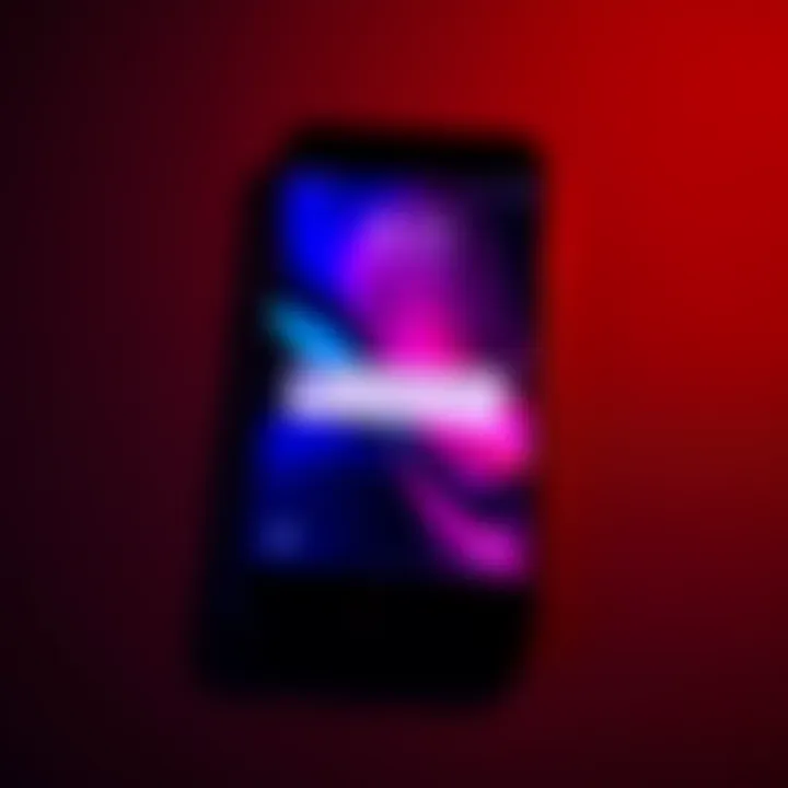 Phone with app issues A smartphone displaying a connection error message from an app.
