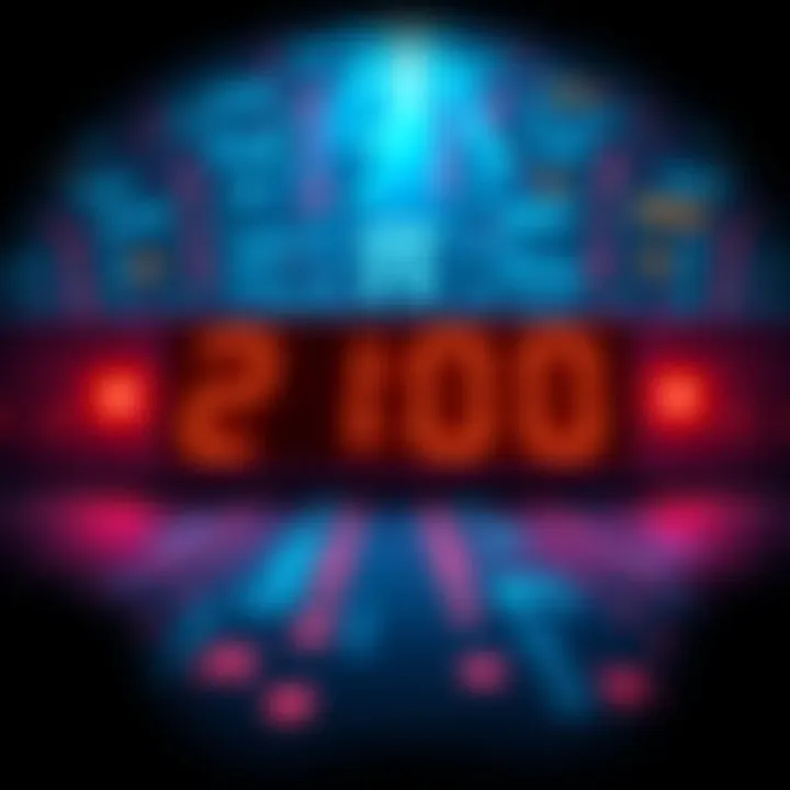 A visual of a countdown timer with digital domain names and the Pi logo, indicating the upcoming end of the .pi domain auction.