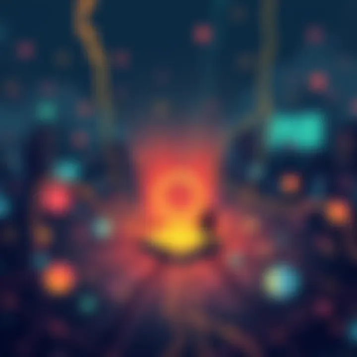An illustration portraying uncertainty and communication gaps within the Pi Network community, reflecting investor concerns