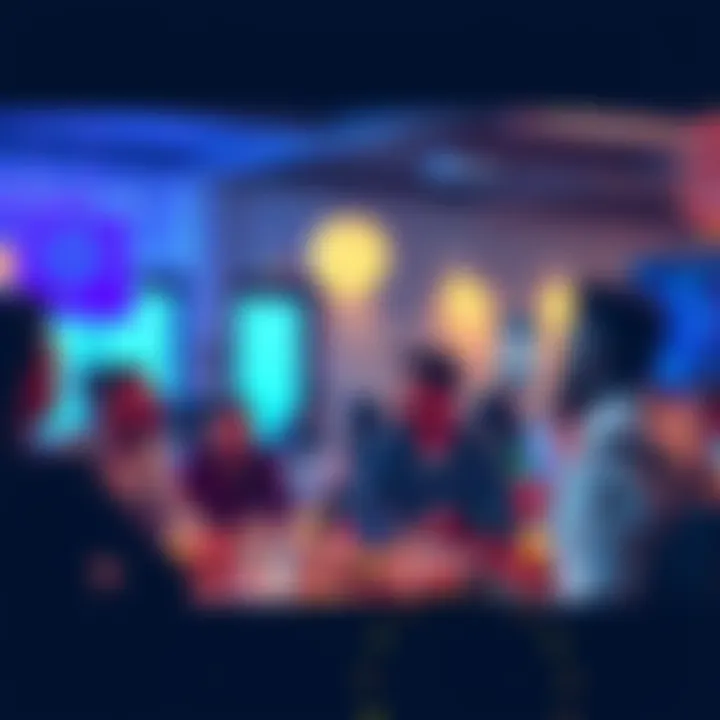 A group of people discussing PiOpenNetwork developments in a casual setting.