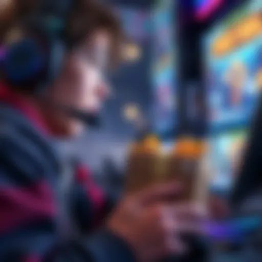 A gamer looks surprised at their screen showing an unexpected extra parcel in a game.