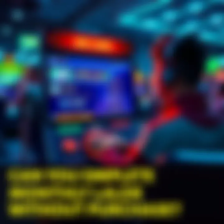 Player engaging in minigames for rewards A character playing a minigame on-screen, focused on completing the monthly ladder challenge without purchases