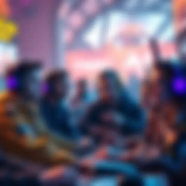 Group of players looking concerned while playing Atlas mini games, discussing ads and potential bans