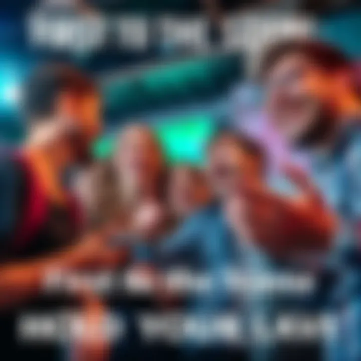 A group of people laughing and reacting to a funny situation, creating a lighthearted atmosphere.