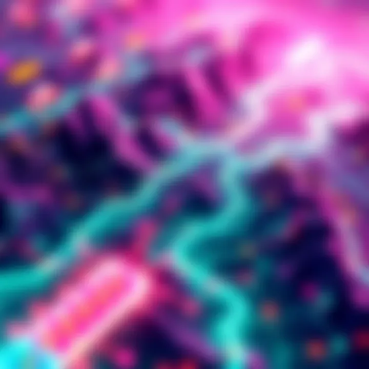 Polkadot's DeFi Landscape: Opportunities Await A vibrant visualization representing Polkadot's potential in DeFi, showcasing growth and investment opportunities, with abstract digital elements.