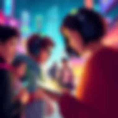 A visual representation of Polygon's impact on crypto adoption in Southeast Asia and Latin America, showcasing diverse people engaging with blockchain technology.